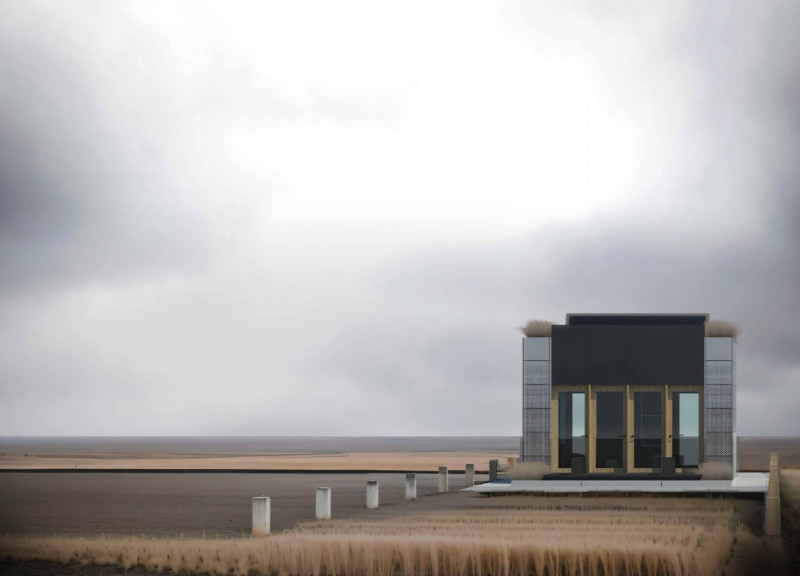 Modular Microhome Crafted with Galvanized Steel and Insulated Panels for Sustainable Living