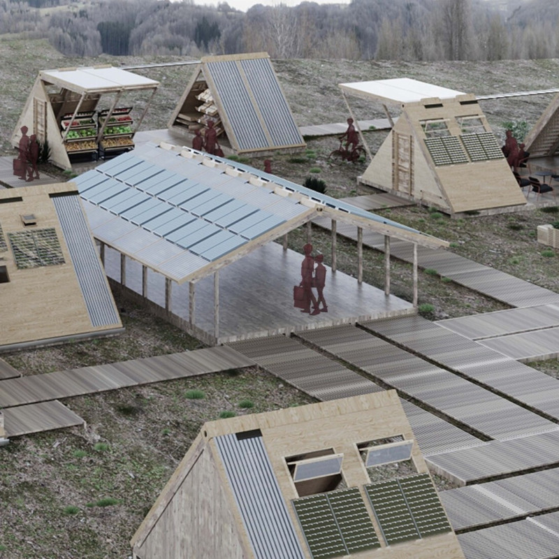 Integrating Solar Panels and Rock Wool Insulation in Modular Timber Housing Solutions