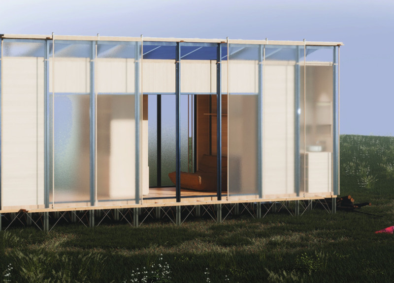 Fog Collection Panels and Natural Ventilation in a Timber Retreat