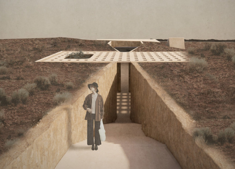 Subterranean Residence with Local Stone and Passive Design Strategies in a Valley Setting