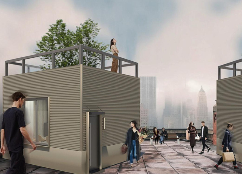 Elevated Greenery Within Breathable Insulation and Timber Framework for Urban Living