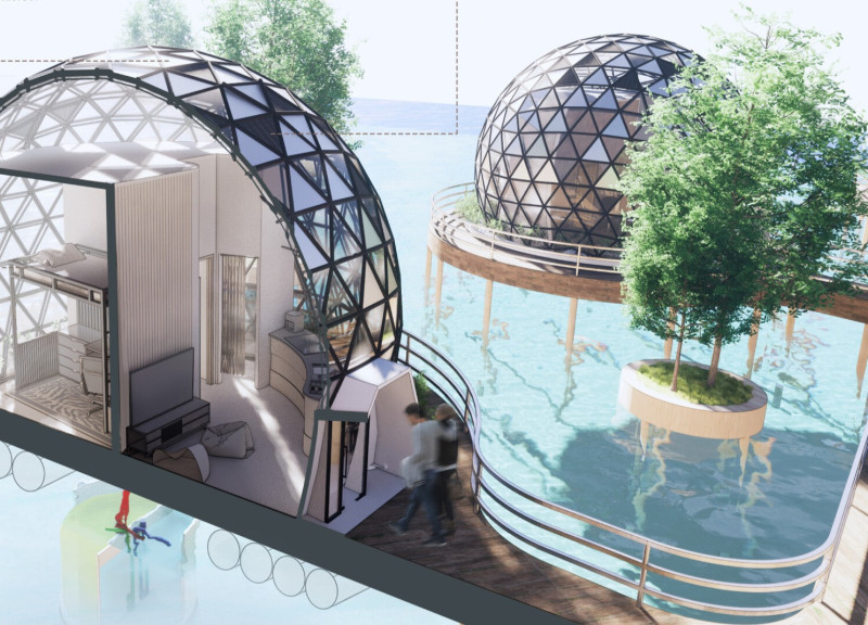 Geodesic Micro-Homes Utilizing Low-Emissivity Glass Panels and Sustainable Steel Construction