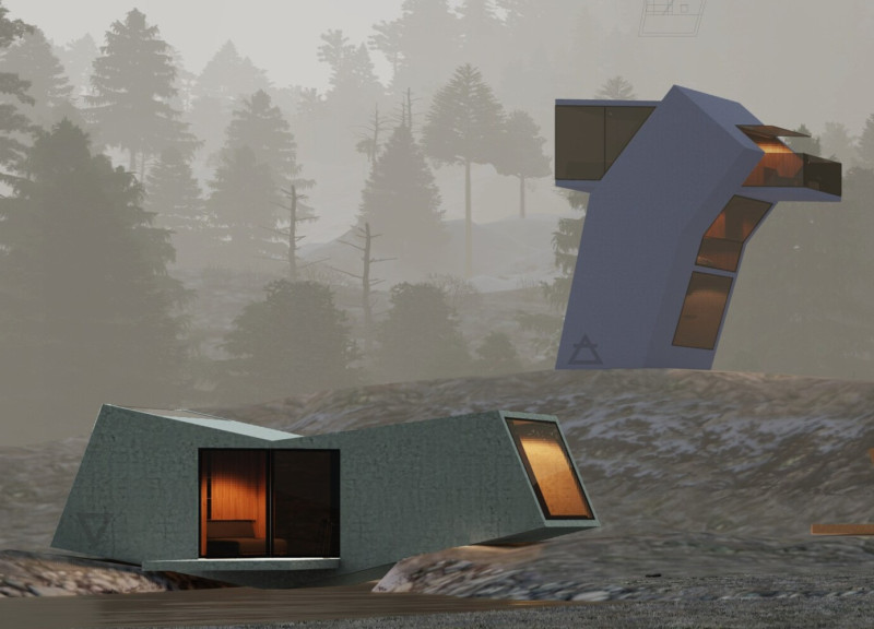 Charred Wood and Aluminum Structure Emphasizing Cultural Resilience in Inuit Housing