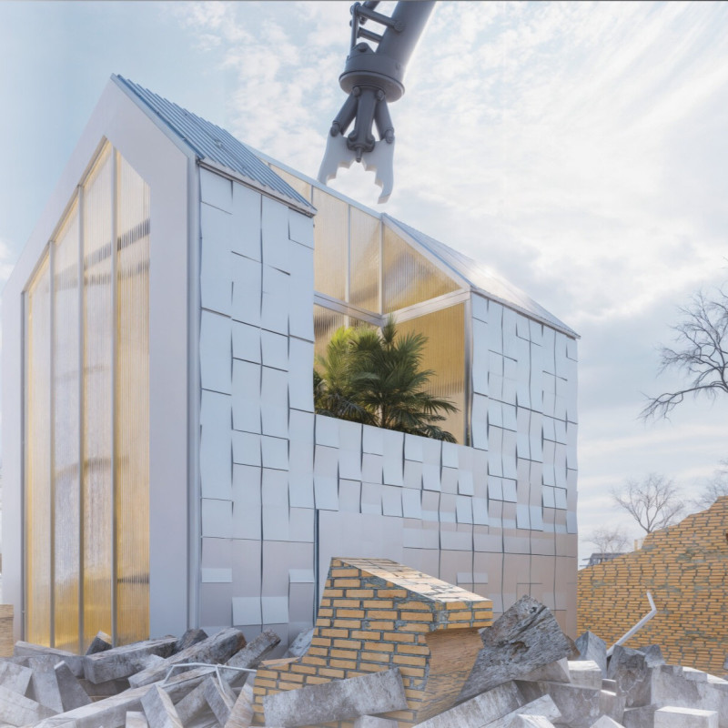 Charred Wooden Shingles and Reclaimed Materials Form Backdrop for Adaptive Housing Solutions