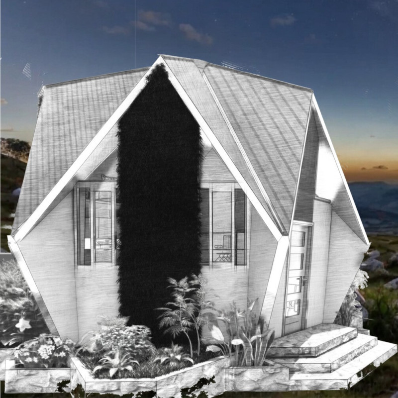 Hexagonal Micro-Home Constructed with Kingspan Panels and Mineral Wool Insulation for Sustainable Living
