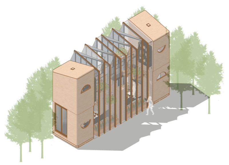 Sustainable Living Through Cornstarch Bioplastics and Modular Design in Eco-Friendly Housing