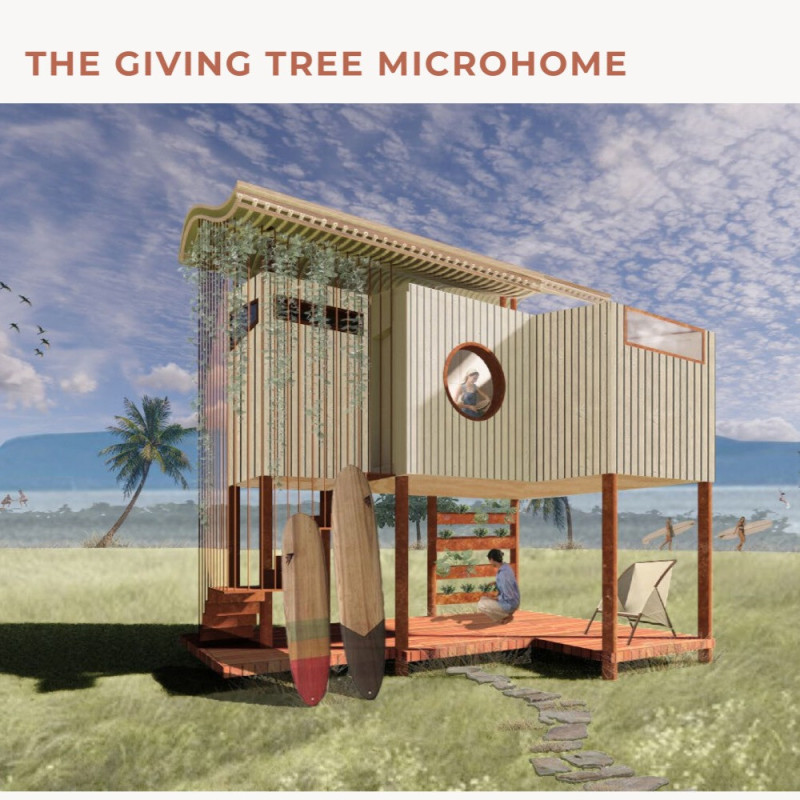 Bamboo Structures and Corten Steel Define Sustainable Microhousing in Bali