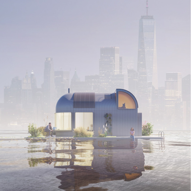 Skylights and Modular Insulation in Flexible Waterfront Living Solutions