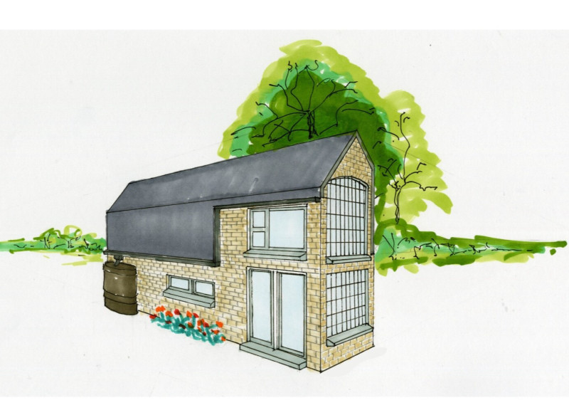 Salvaged Concrete and Reclaimed Timber Form a Compact and Sustainable Living Solution