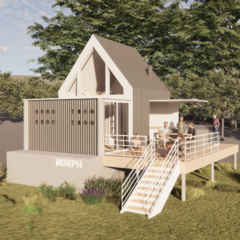 Adaptable Living Spaces with Insulated Panels and Efficient Rainwater Systems