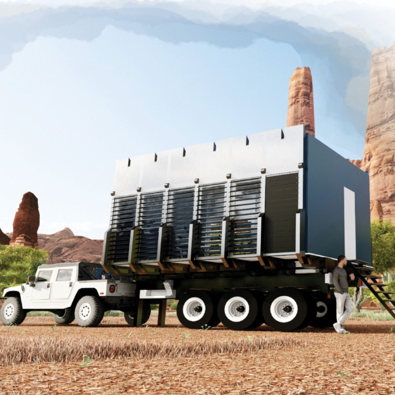 Dynamic Living Space Crafted from Composite Panels and Steel Framework Embracing Modular Mobility