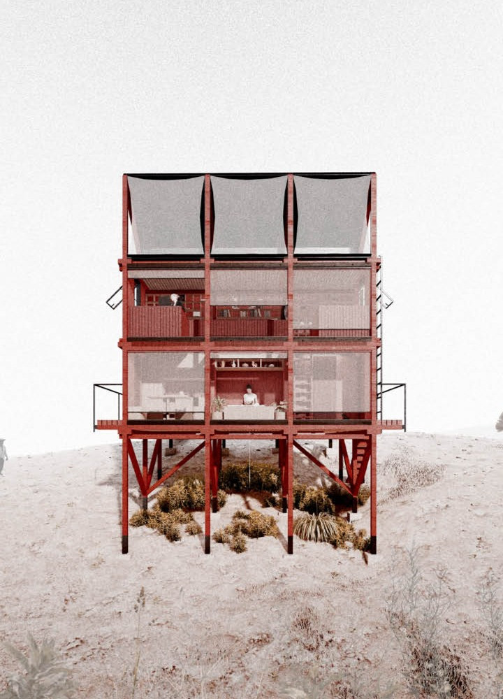 Harnessing Atmospheric Water with Recycled Polyethylene and Bioconcrete in Sustainable Housing