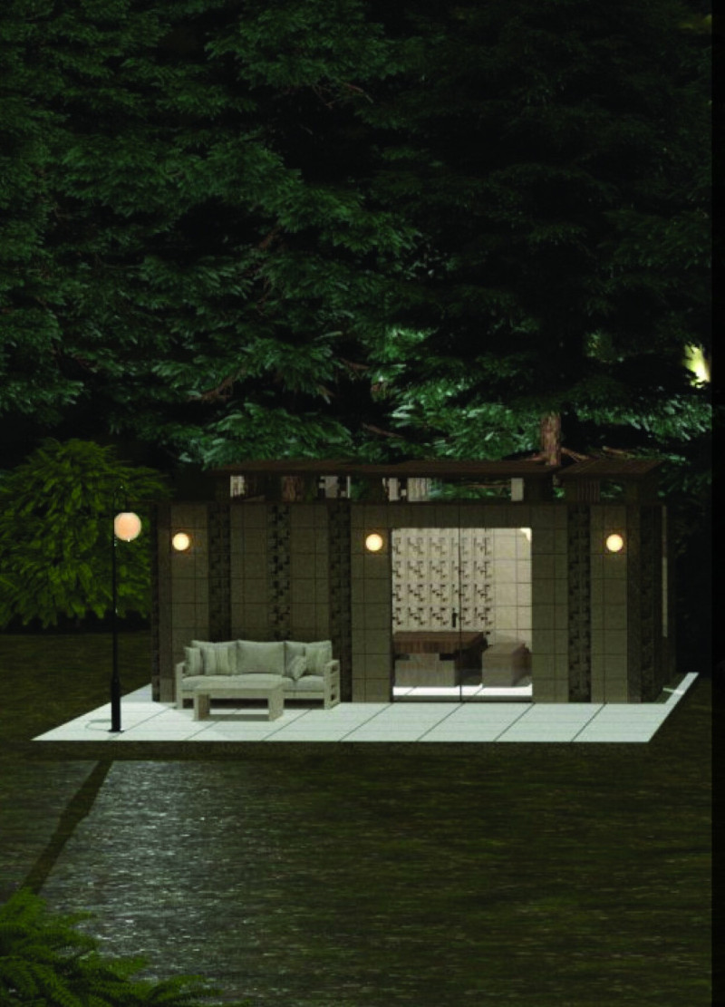 Modular Living Transformed Through Concrete Bricks and Reclaimed Wood Integration