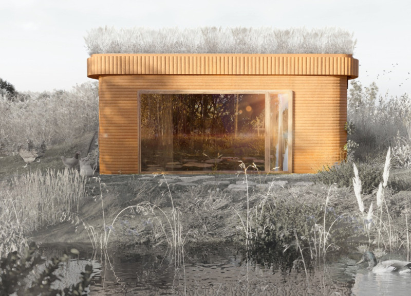 Cohesive Ecology with Straw Clay Walls and Constructed Wetlands for Sustainable Living