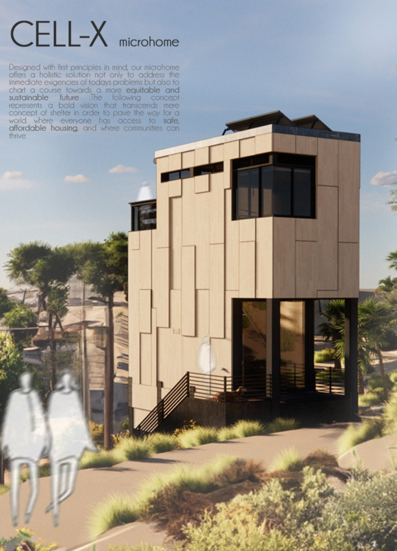 Charred Wood Shingles and Cross-Laminated Timber Create Sustainable Micro Living Space