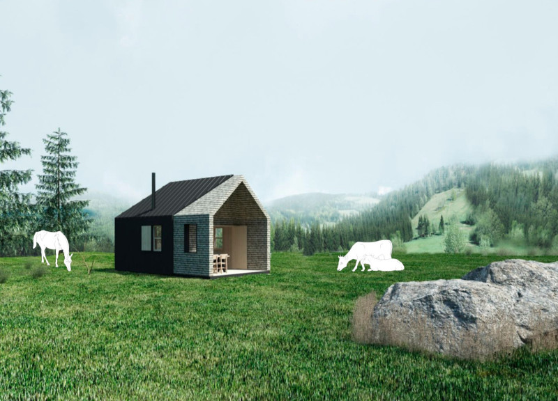 Charred Wooden Shingles and Cross-Laminated Timber Panels Create a Seasonal Dwelling for Transhumance