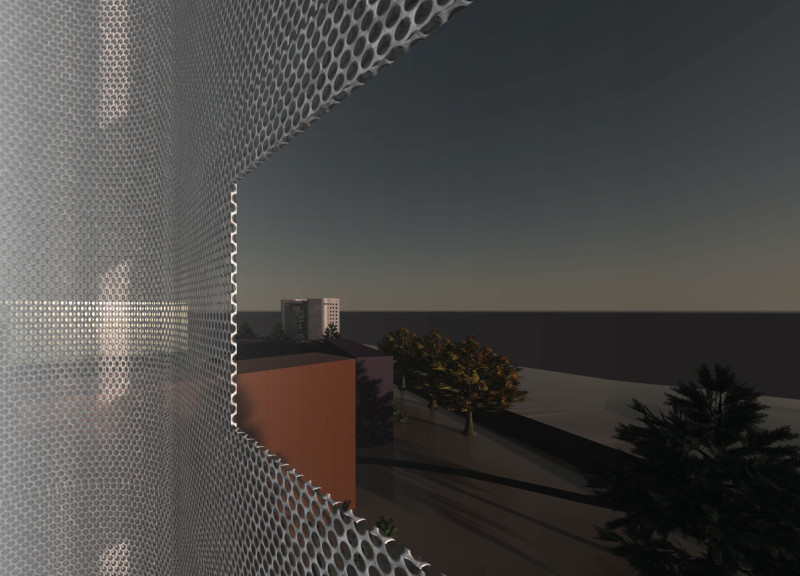 Perforated Metal Screens and Modular Construction in Sustainable Urban Revitalization