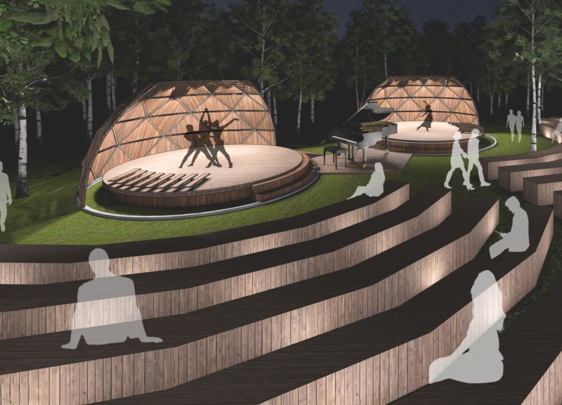 Acoustic Performance Enhanced by Hardwood and Steel Framework in a Multifunctional Cultural Venue