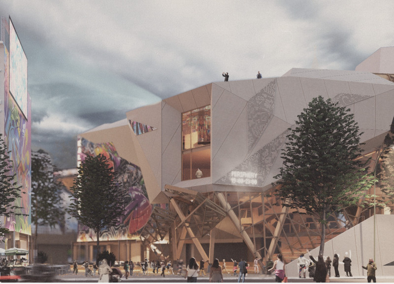 Charred Wooden Shingles and Cross-Laminated Timber Define a Community Hub’s Architectural Identity