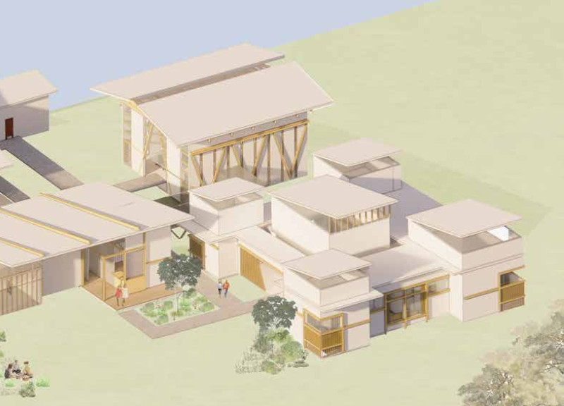 Reflective Spaces Crafted with Cross-Laminated Timber and Charred Wooden Shingles