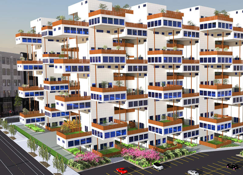 Spiral Geometry Featuring Ferrock and Private Gardens in Urban Living