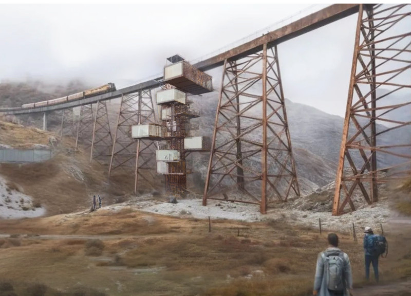 Corten Steel Structures Elevate Artistic Spaces in the Andes