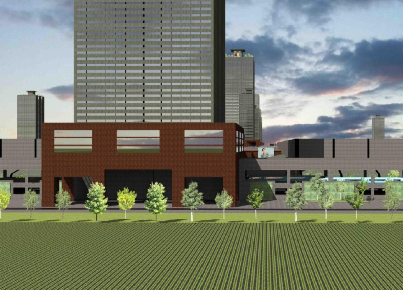 Charred Wooden Shingles and Recycled Concrete Shape Versatile Community Spaces