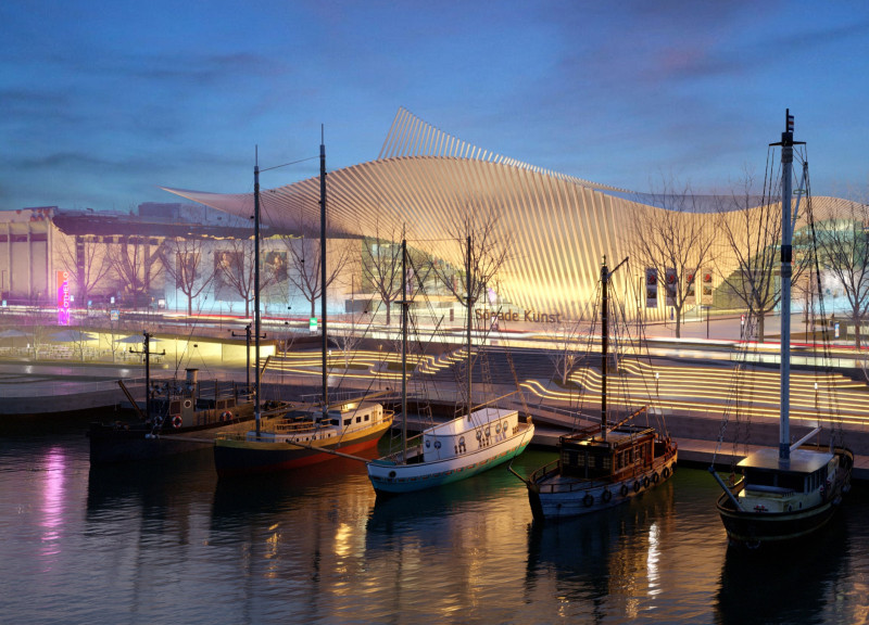 Charred Wooden Shingles and Glass Facades Form a Community Hub Embracing Sustainability