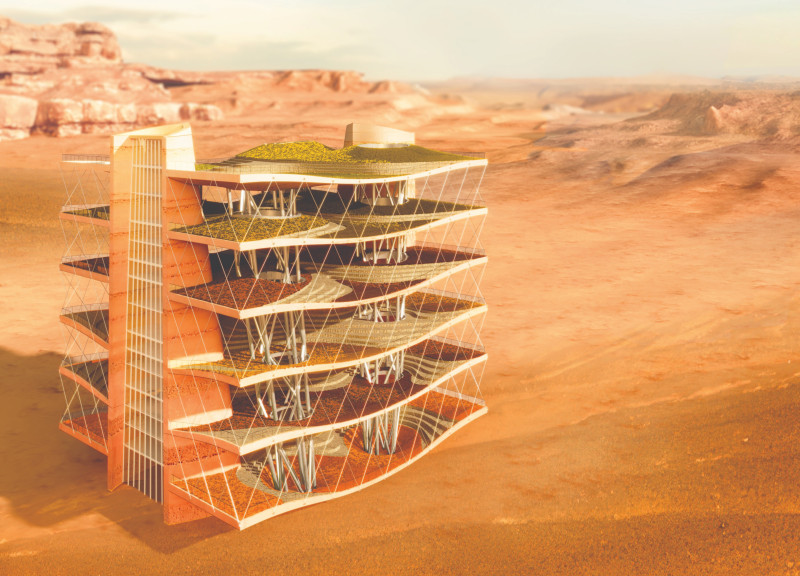 Undulating Façade Crafted from Composite Panels in a Sustainable Residential Structure