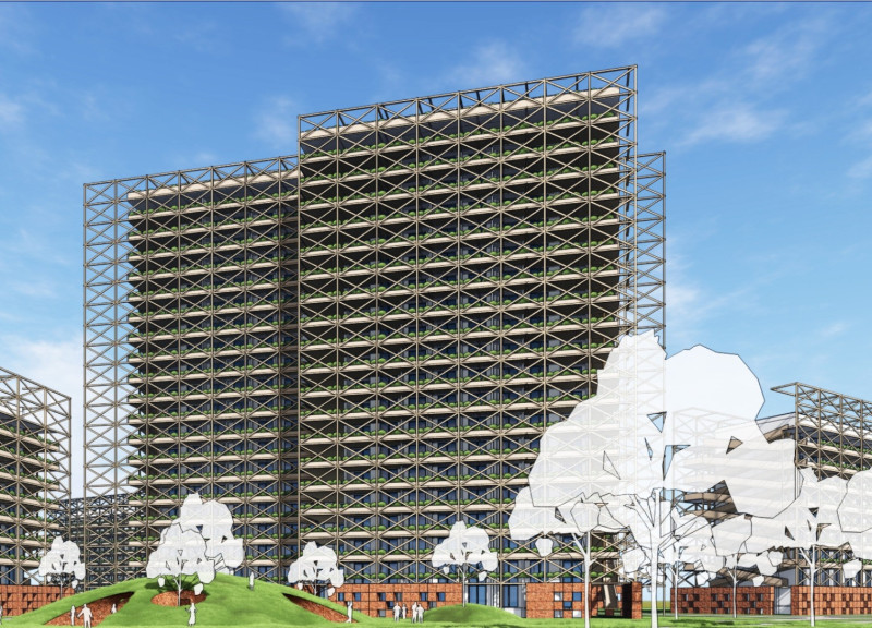 Charred Wooden Shingles and Cross-Laminated Timber Panels Shape Resilient Community Housing