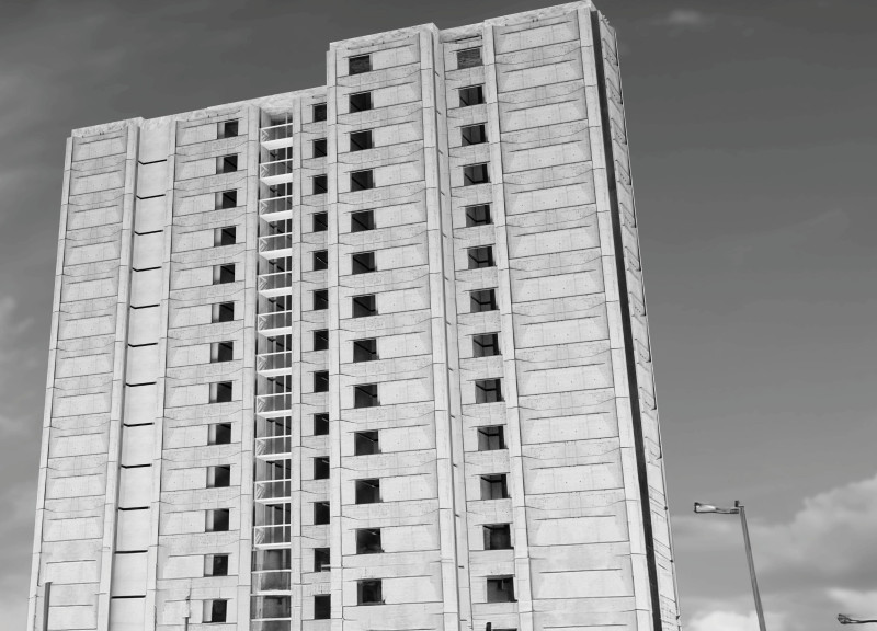 Reclaimed Concrete and Metal Integration for Flexible Urban Housing Solutions