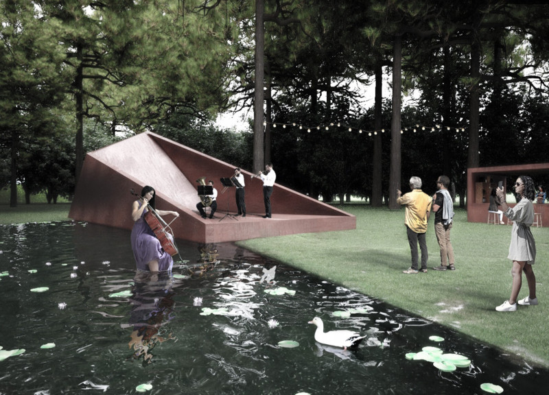 Corten Steel Facade and Acoustic Design Enhance Community Engagement in a Multi-Stage Cultural Hub