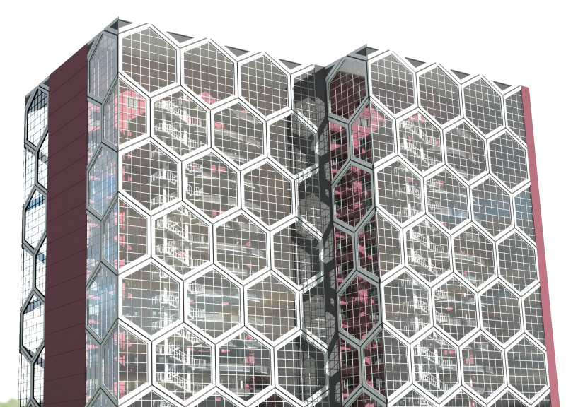 Charred Wooden Shingles and Cross-Laminated Timber Define an Eco-Friendly Community Space