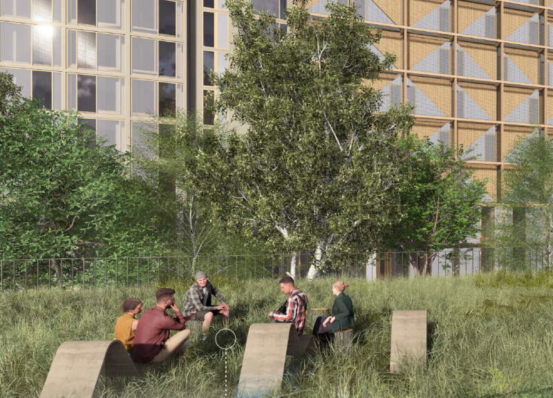 War Rubble and Structural Timber Unite to Create Flexible Housing Solutions in Urban Regeneration