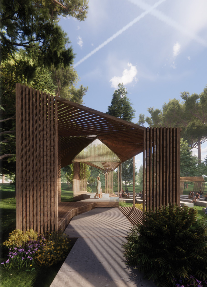 Lattice Structure Crafted from Locally-Sourced C24 Wood Enhances Acoustic Experience of Performance Venue