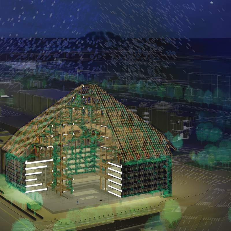 Charred Wooden Shingles and Mass Timber Create Engaging Play Spaces in Urban Environment