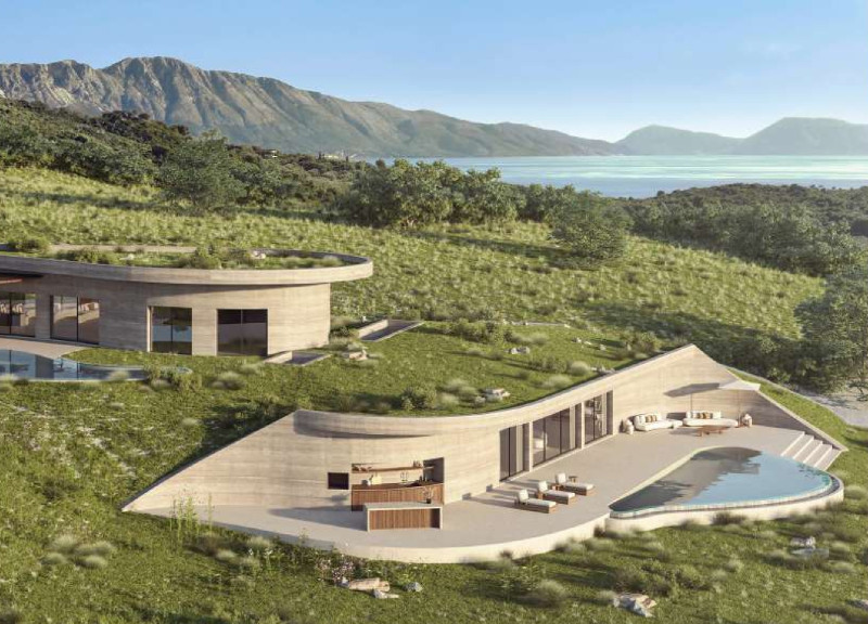 Rammed Earth Facade with Geothermal Heating in a Sustainable Residential Design