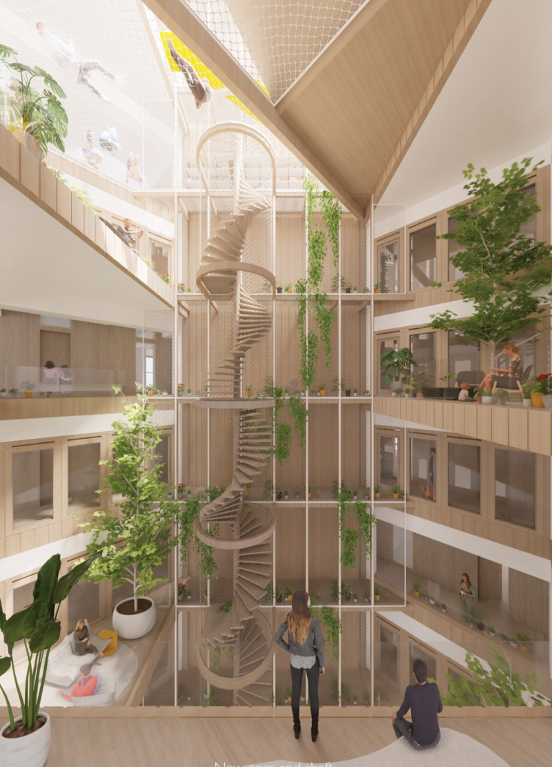 Telescopic Wall Panels and Natural Light Create Adaptive Living Spaces Using Wooden Modular Systems