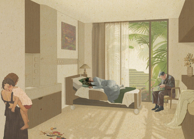 Curved Geometry and Natural Ventilation Enhancing Wellness in a Copper-Accented Therapeutic Facility