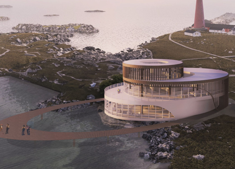 Fluid Spiral Design Featuring Glass and Timber for Palliative Care Facility