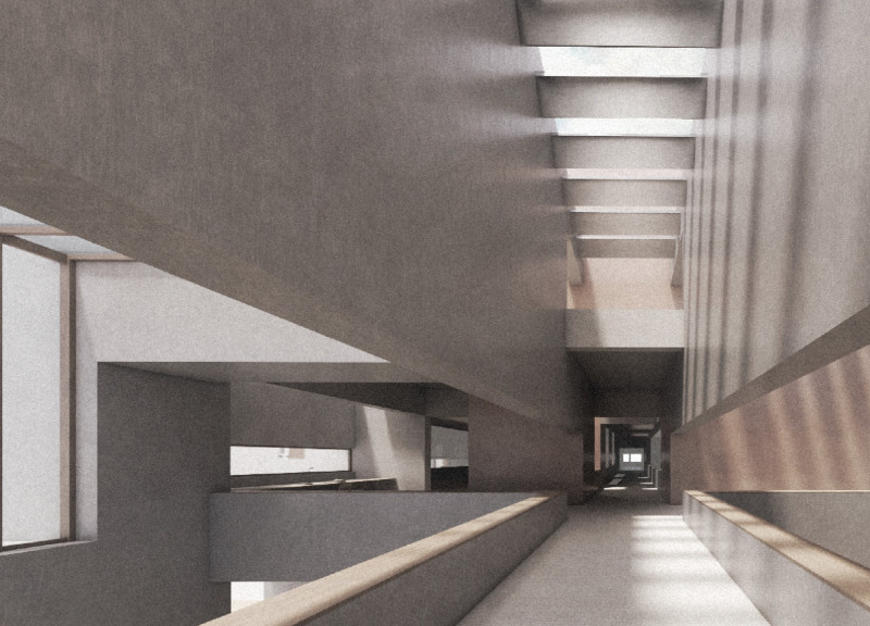 Exploring Natural Light Through Transparent Glass Facades and Sustainable Concrete Construction