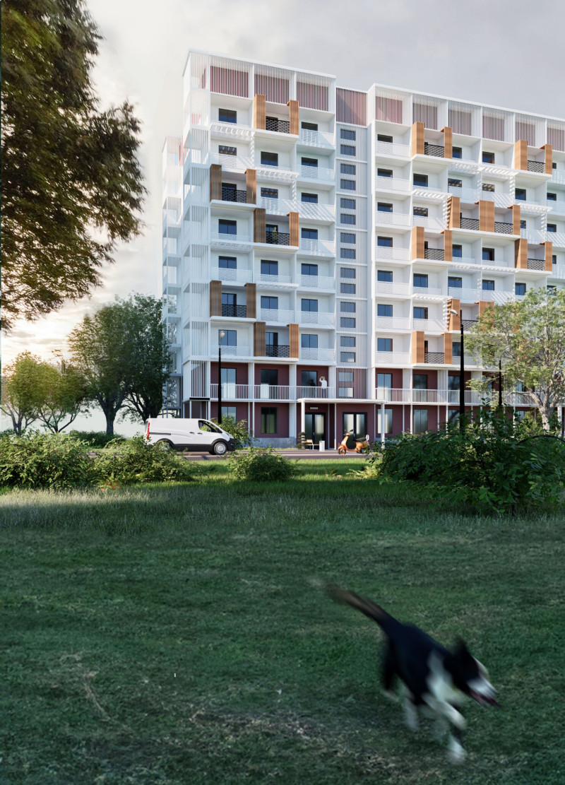 Steel Framework and Multifunctional Spaces Enhancing Urban Resilience in Housing Reconstruction