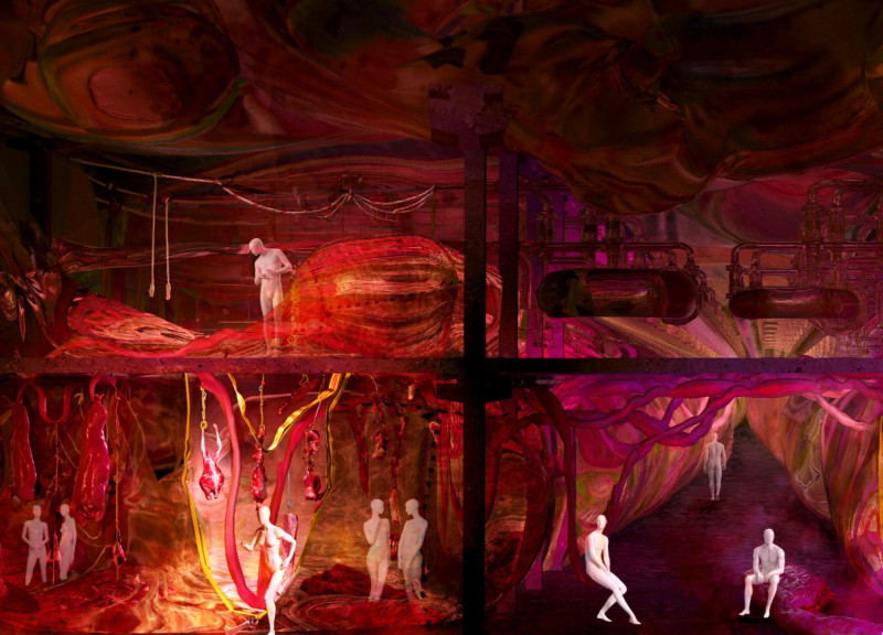 Repurposed Timber and Glass Create a Transparent Marketplace for Sustainable Meat Practices