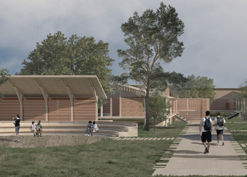 Elevated Platforms and Compressed Earth Blocks in Sustainable Community Housing