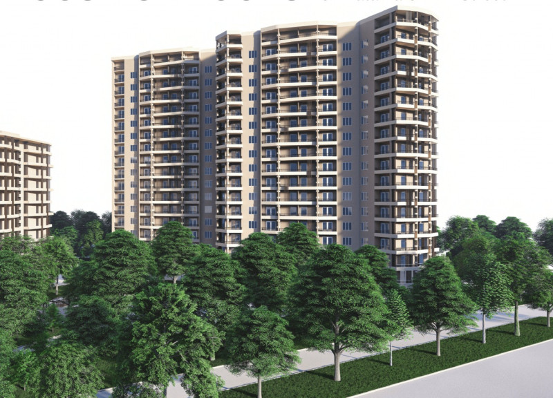 Modular Housing Crafted from Recycled Concrete Blocks with Integrated Green Spaces