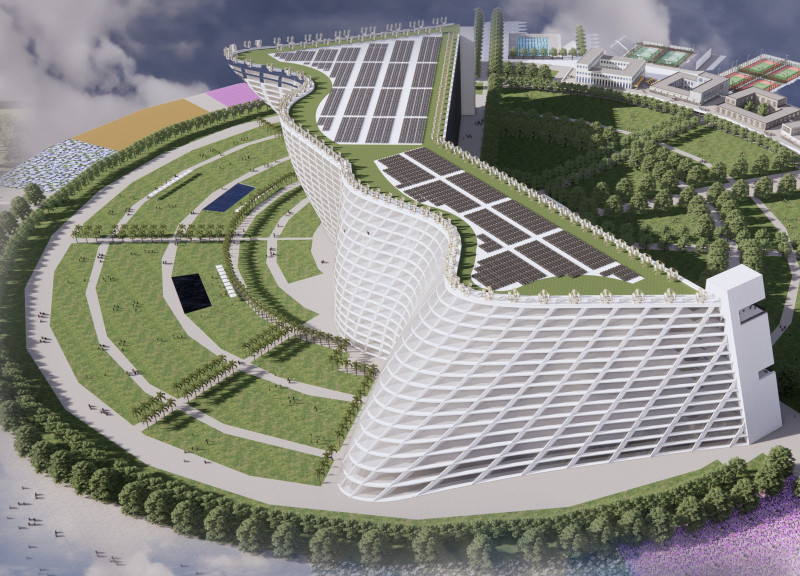 Charred Wooden Shingles and Geothermal Systems Define Eco-Friendly Community Living