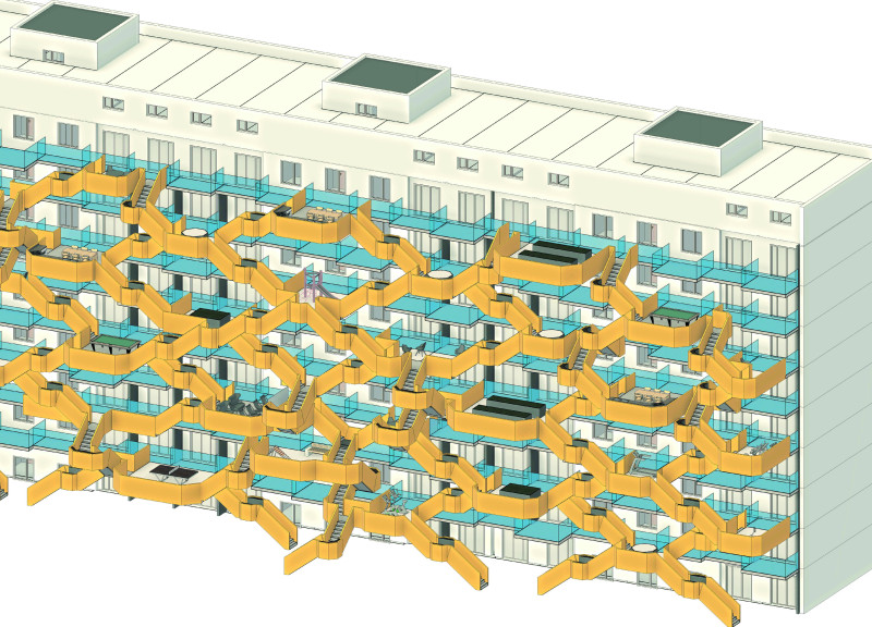 Charred Wood Shingles and Glass: Elevating Vertical Living in Urban Environments