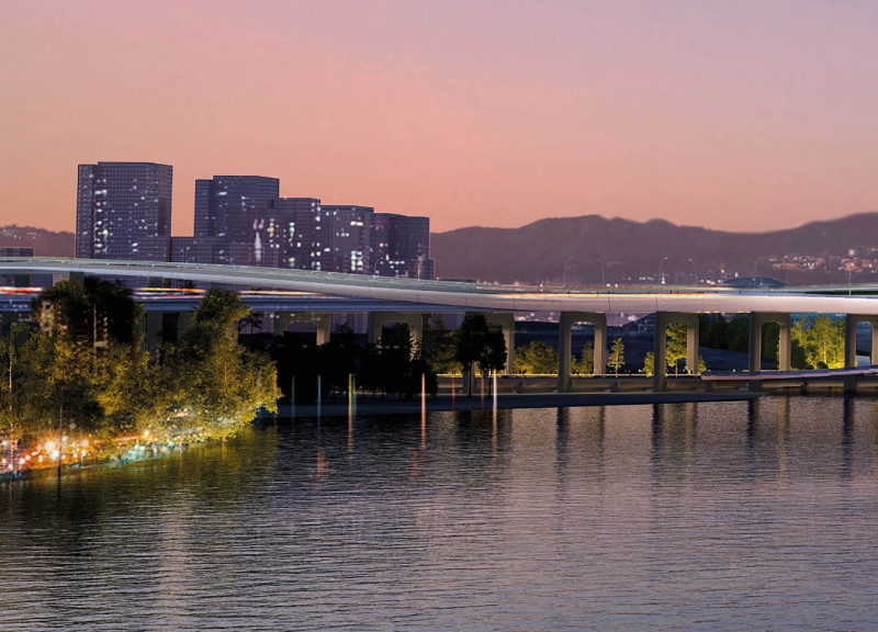 Arching over the Han River with Glass and Steel, Emphasizing Community Connection and Ecological Design