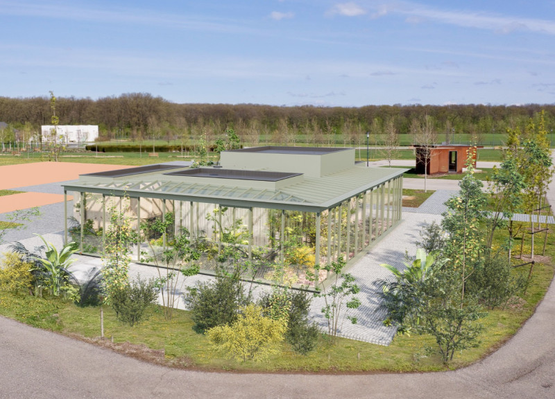 Charred Wooden Shingles and Green Roofs Create a Sustainable Community Hub