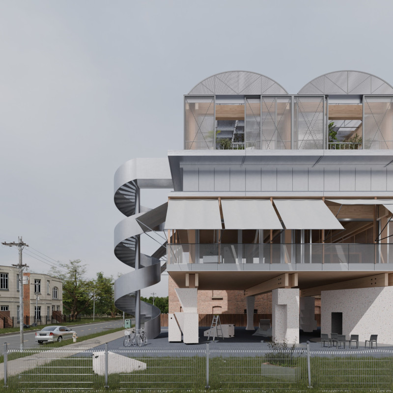 Flexible Living Spaces with Nomadic Apparatuses and Sustainable Wood Elements